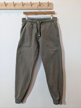 AllSaints Vintage Olive Green Drawstring Jogger Pants